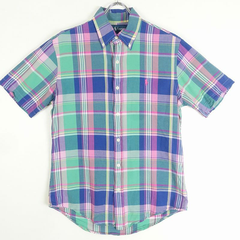 古着 RalphLauren CUSTOMFIT マドラスチェック 半袖シャツ | Flamingo