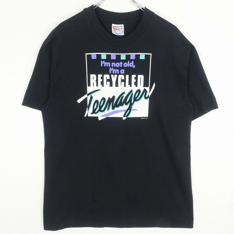 古着 90s メッセージ 黒Tシャツ | Flamingo Online 古着屋フラミンゴ