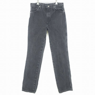 RUSTLER 87916 W34 ブラック デニム ジーンズ ラスラー 古着 90s 