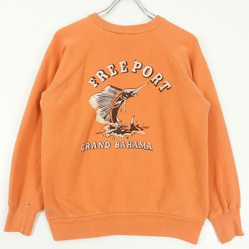 70s ヒルトン ボーリングシャツ USA製 レディース Hilton オレンジ 古着 70s VINTAGE ヒルトン Hilton ボーリングシャツ チェーンステッチ
