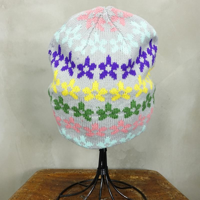 FAFATTニット帽 FAFATT 耳当て ブルー ニットキャップ | Flamingo Online 古着屋