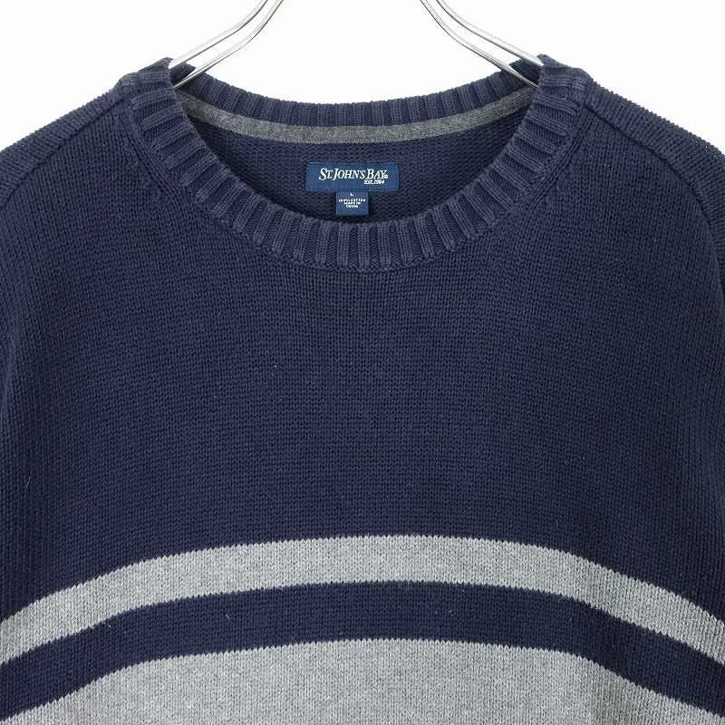 古着 ST.JOHN'SBAY ライン入り コットンニット | Flamingo Online 古着