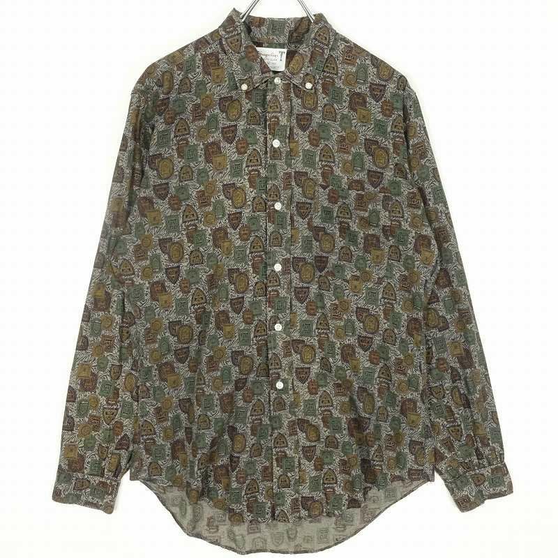 古着 60s Shapely 総柄 長袖シャツ | Flamingo Online 古着屋 