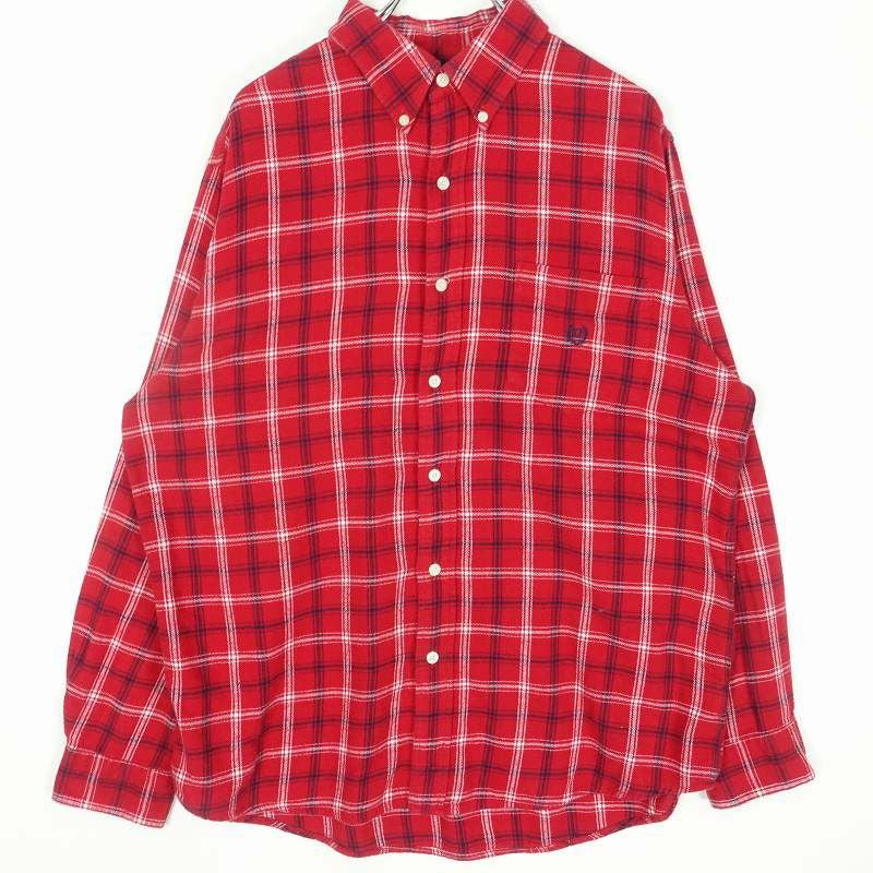 名古屋章　馬　5号 古着 CHAPS チェック 長袖 ネルシャツ | Flamingo Online 古着屋