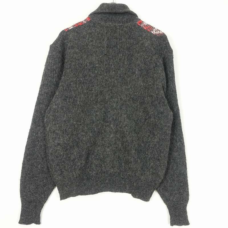 60s ビンテージ モヘア系 ウールジャケット 60s Mohair Cardigan 60年代 モヘアカーディガン えんじ ウール×モヘア