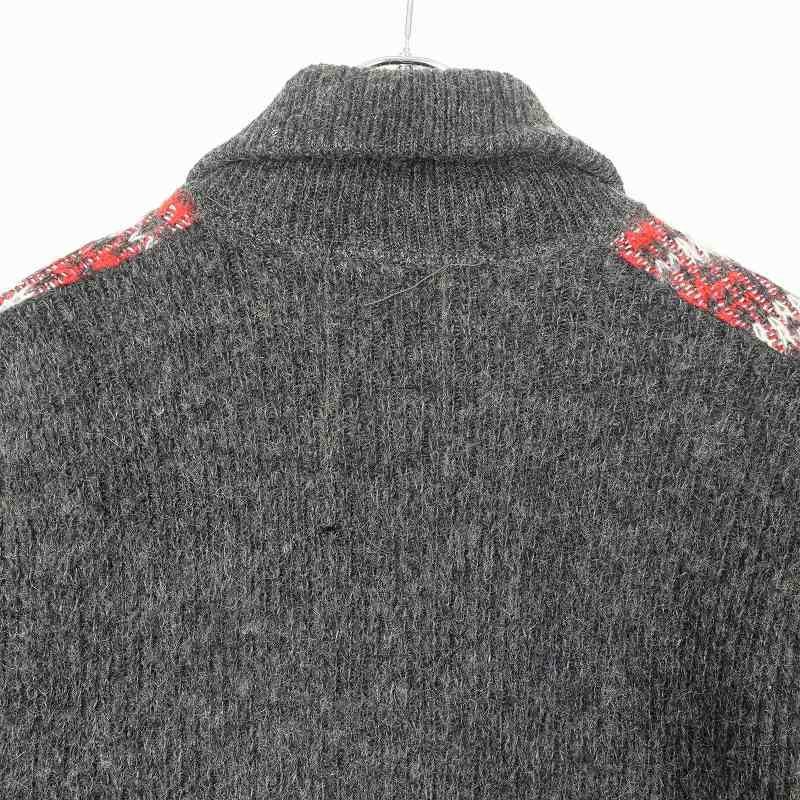 60s ビンテージ モヘア系 ウールジャケット 60s Mohair Cardigan 60年代 モヘアカーディガン えんじ ウール×モヘア