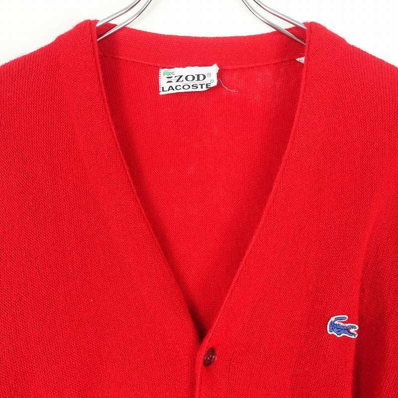 古着 80s IZOD LACOSTE スクールニットカーディガン | Flamingo Online