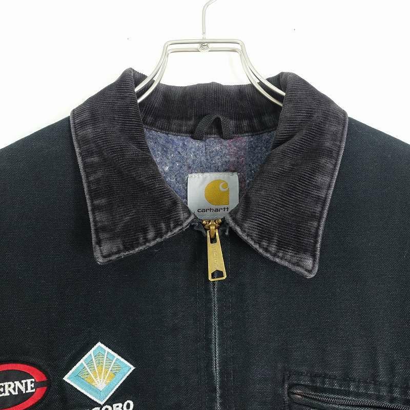 古着 00s Carhartt 企業ワッペン付き デトロイト ジャケット