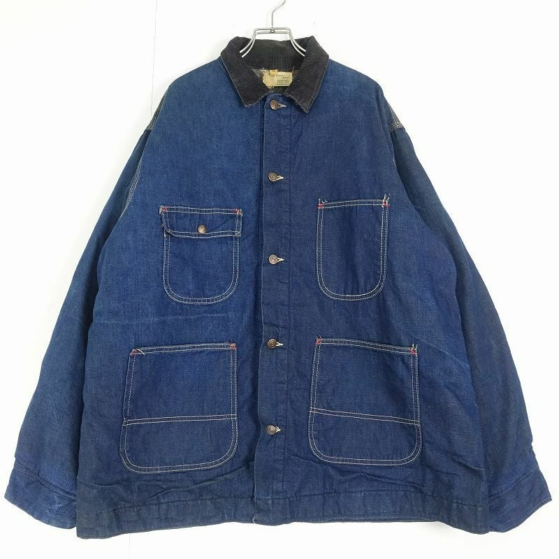 90s   デニムカバーオール M ライナー着脱可能 古着 90s nautica チンスト&ライナー付き デニム カバーオール M