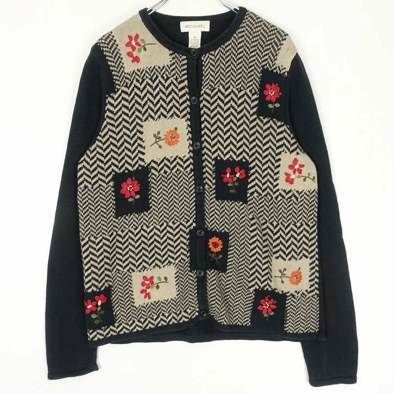 古着 BECHAMEL お花刺繍 ニットカーディガン | Flamingo Online 古着屋