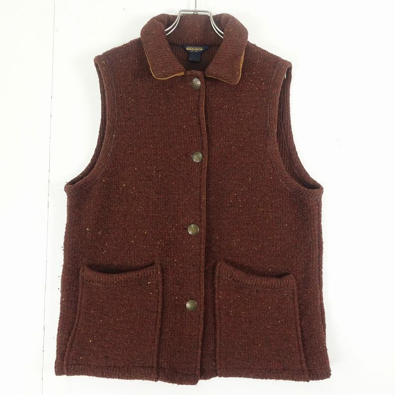 古着 WOOLRICH レザーヨーク ダウンベスト | Flamingo Online 古着屋