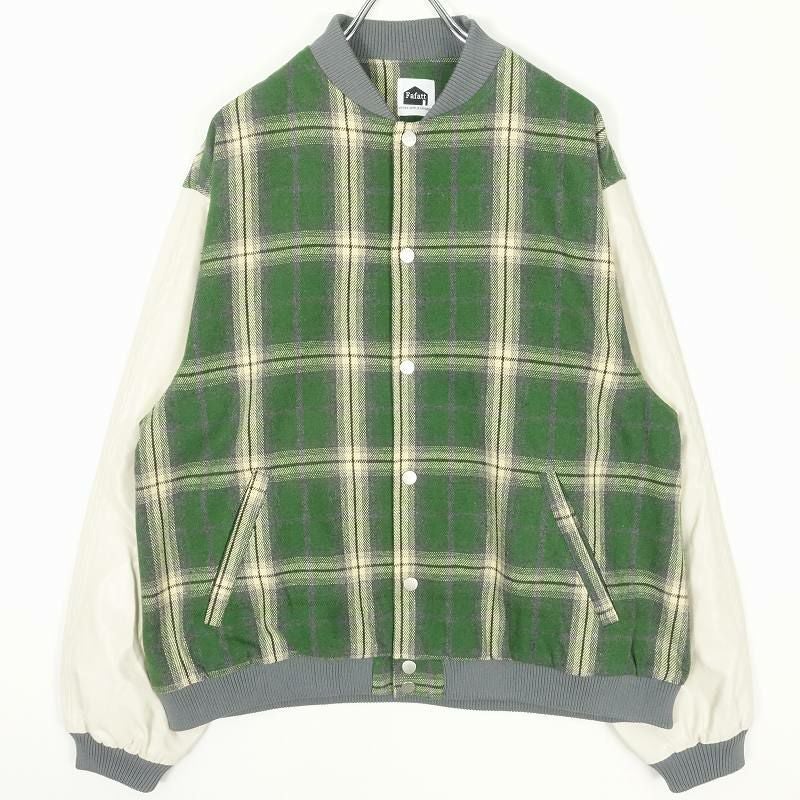 fafatt チェック 切替 スタジャン | Flamingo Online 古着屋フラミンゴ 