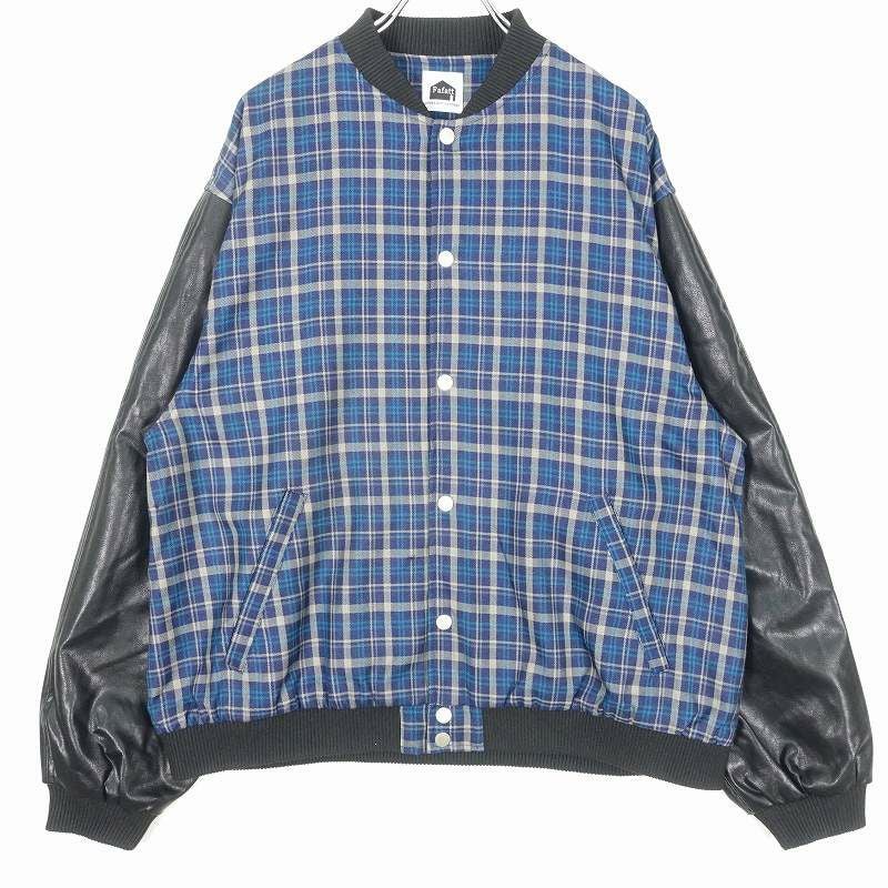 fafatt チェック 切替 スタジャン | Flamingo Online 古着屋フラミンゴ 