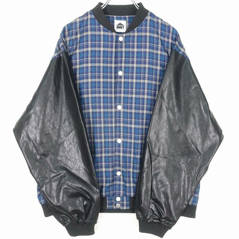 fafatt チェック 切替 スタジャン | Flamingo Online 古着屋フラミンゴ 