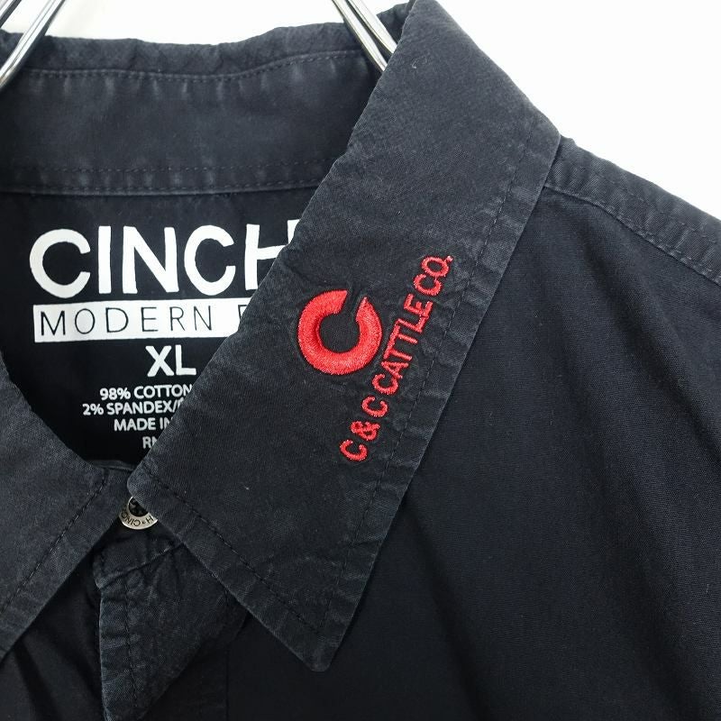 古着 CINCH 刺繍ロゴ 長袖シャツ | Flamingo Online 古着屋フラミンゴ