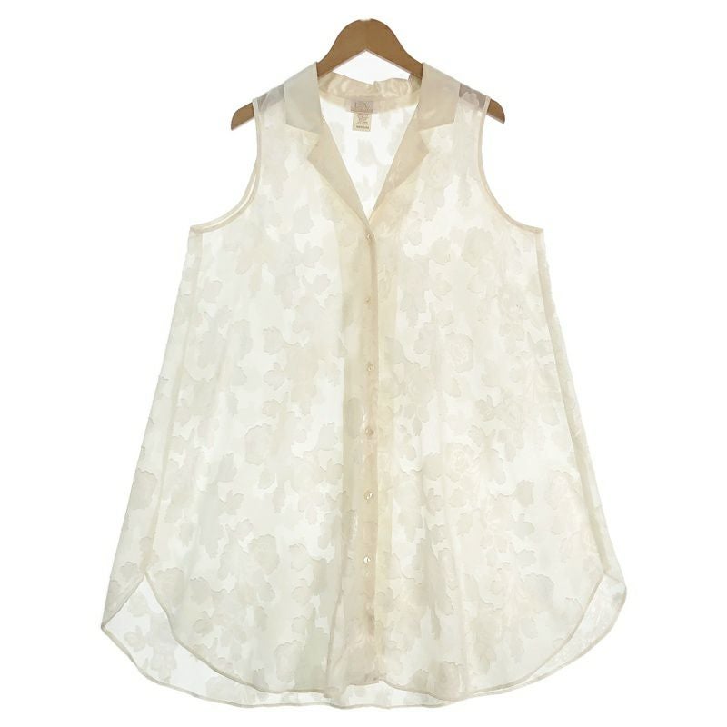花柄シースルーノースリーブチュニック 古着 USA製 シースルー 花柄ノースリーブチュニック | Flamingo Online