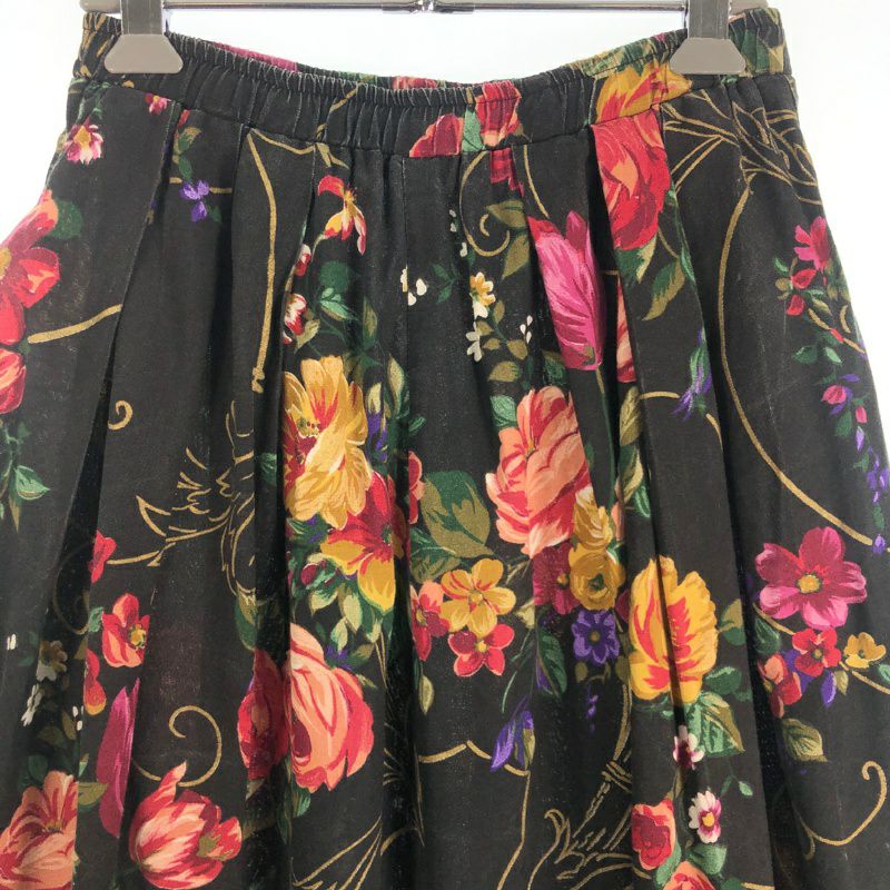 古着 ダークトーン 花柄スカート | Flamingo Online 古着屋フラミンゴ