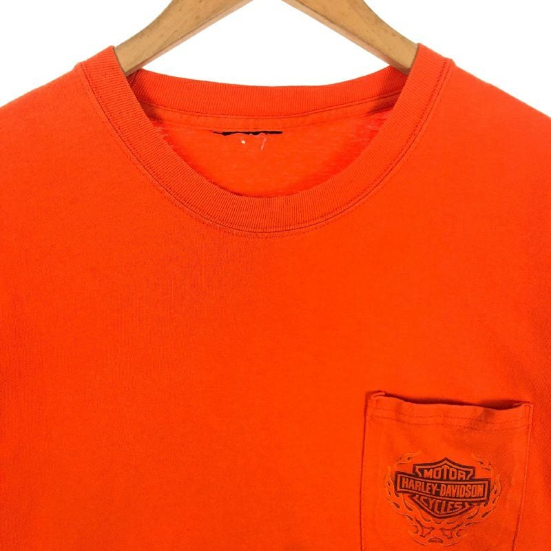 古着 HARLEY-DAVIDSON ポケット プリント Tシャツ | Flamingo Online