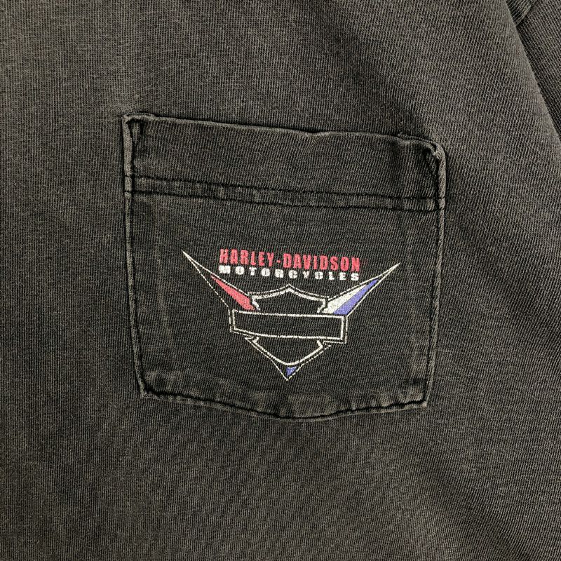 古着 90s USA製 HARLEY-DAVIDSON ポケットTシャツ | Flamingo Online