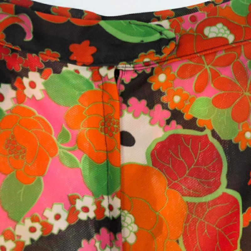 古着 70s 花柄 ポリエステル ワイドパンツ | Flamingo Online 古着屋