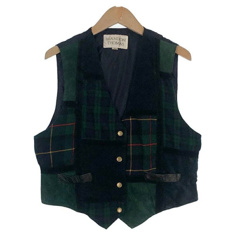 m*様 フミカウチダ　レア　パッチワークベスト 古着 BRANDONTHOMAS パッチワークベスト | Flamingo Online 古着屋