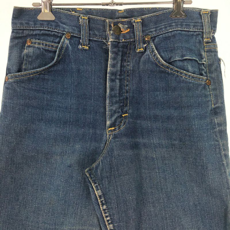 古着 70s Lee 200 RIDERS 黒タグ ブーツカット デニムパンツ