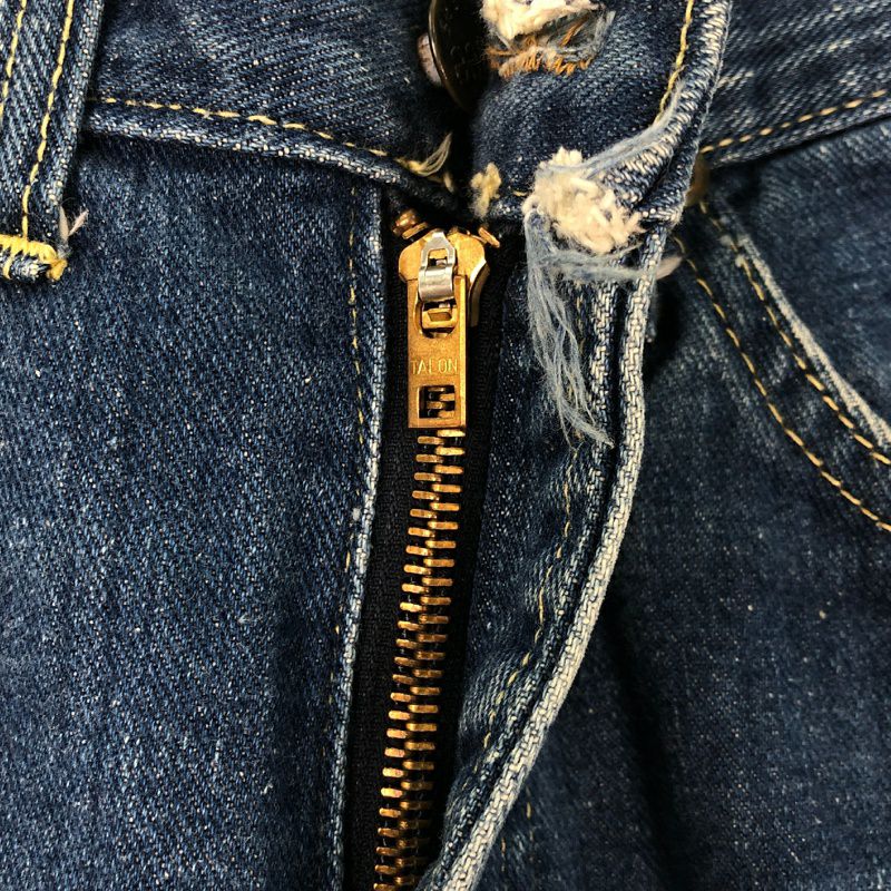 古着 70s Lee 200 RIDERS 黒タグ ブーツカット デニムパンツ 