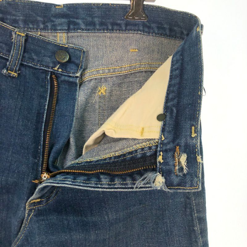 古着 70s Lee 200 RIDERS 黒タグ ブーツカット デニムパンツ