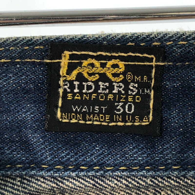 古着 70s Lee 200 RIDERS 黒タグ ブーツカット デニムパンツ 