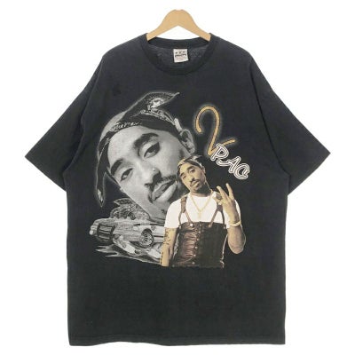 古着 90s USA製 2PAC ラインストーンTシャツ | Flamingo Online 古着屋 