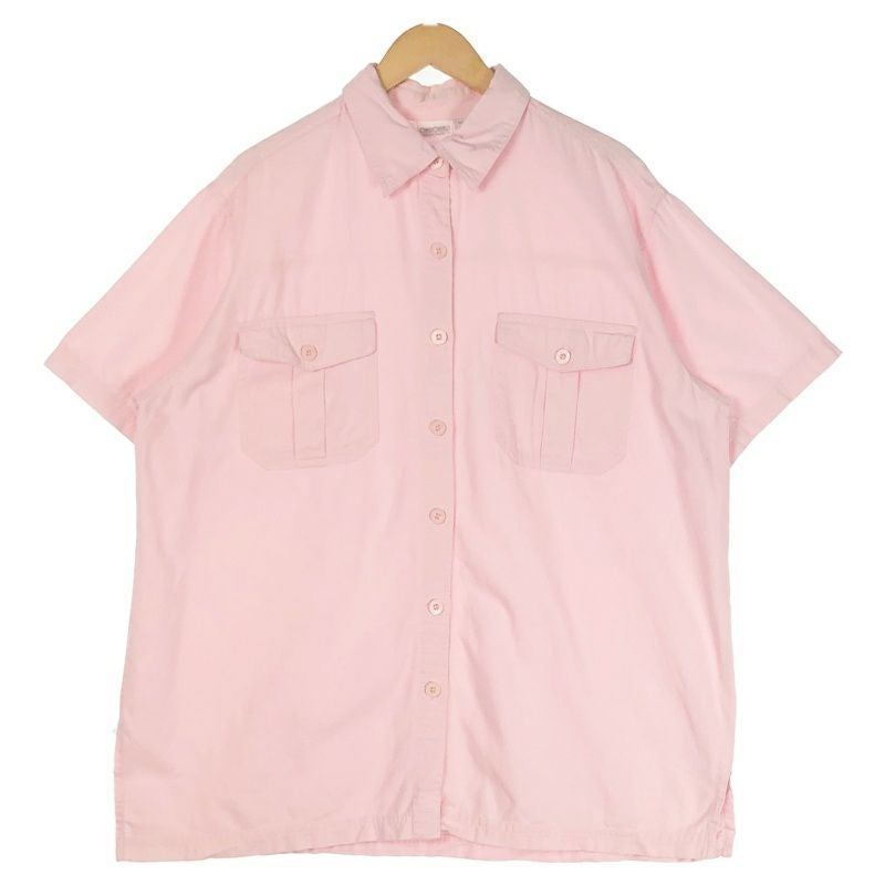 90s 田中オム ARCHIVE ステッチオーバーシャツ ピンク 古着 CHEROKEE パステルピンクオーバーサイズシャツ | Flamingo Online