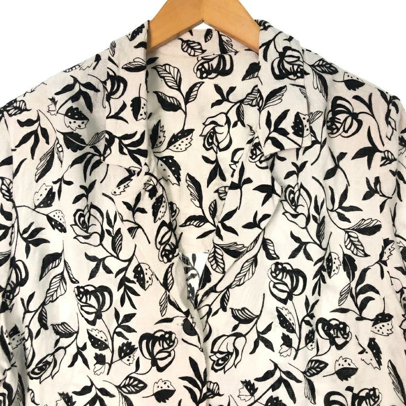 古着 モノトーン ボタニカル柄シャツ | Flamingo Online 古着屋