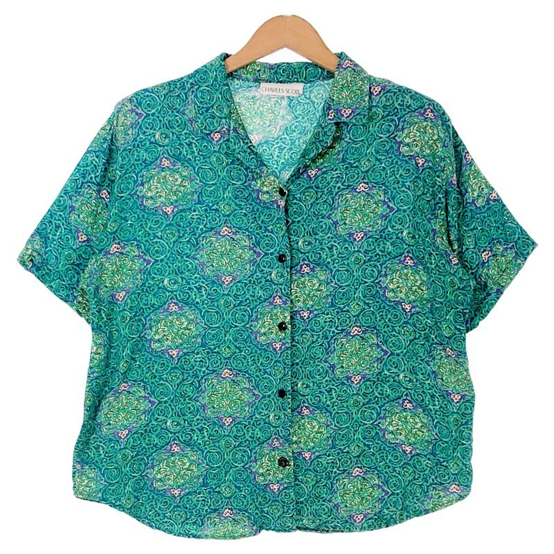 古着 50s vintage 総柄 オープンカラーシャツ | Flamingo Online 古着