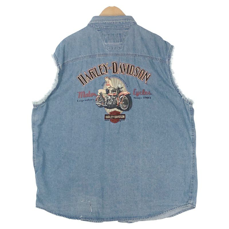 古着 HARLEY-DAVIDSON オーバーサイズデニムベスト | Flamingo Online