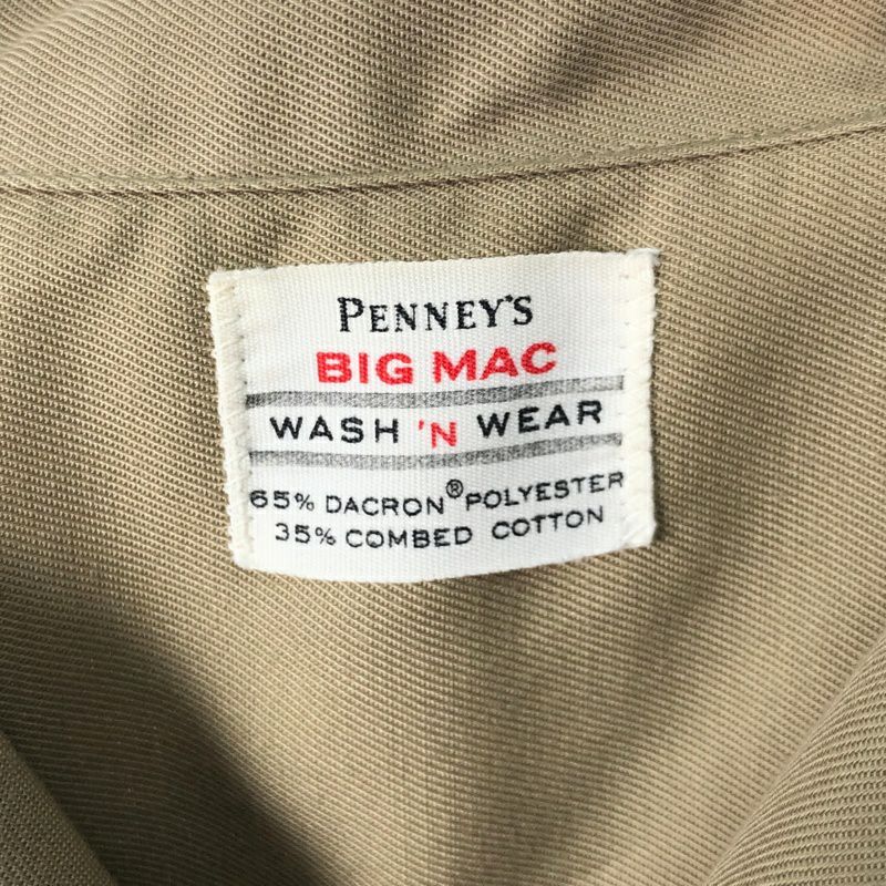古着 60s Penneys オープンカラー ワーク 半袖シャツ | Flamingo