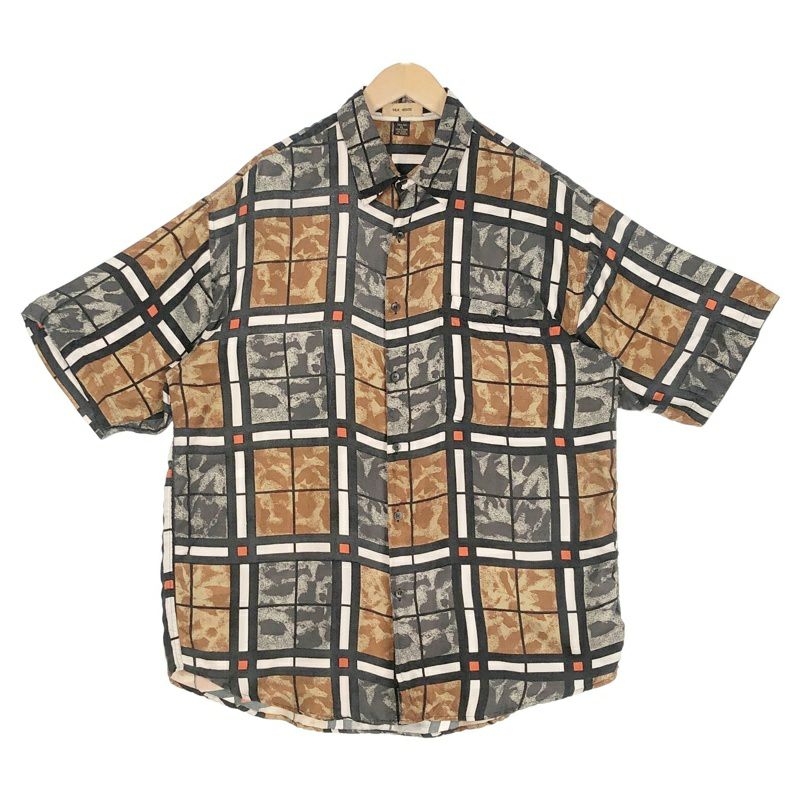 古着 j.crew マドラスチェック パッチワーク チェック 半袖シャツ