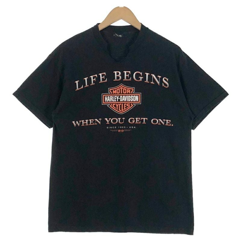 古着 HARLEY-DAVIDSON スカル プリント Tシャツ | Flamingo Online