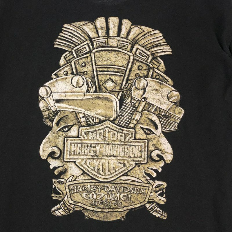 古着 HARLEY-DAVIDSON スカル ビッグプリントTシャツ | Flamingo 
