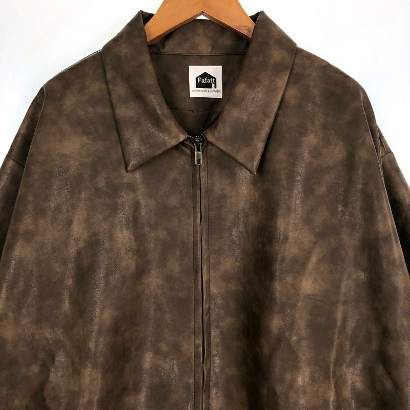FAFATT PUレザー スイングトップ | Flamingo Online 古着屋フラミンゴ