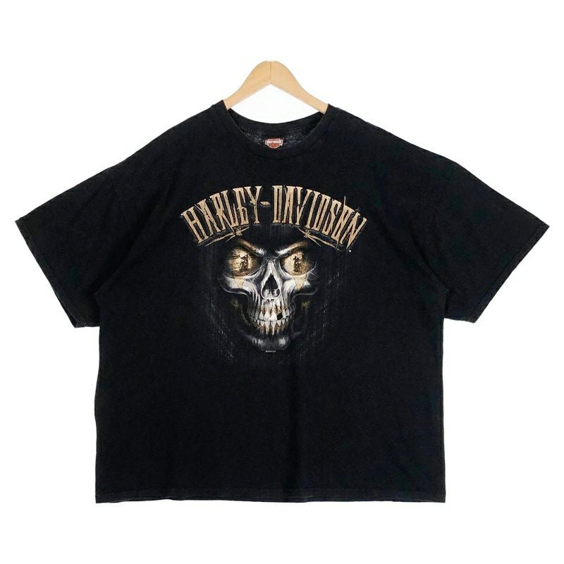 古着 HARLEY-DAVIDSON スカル プリント Tシャツ | Flamingo Online