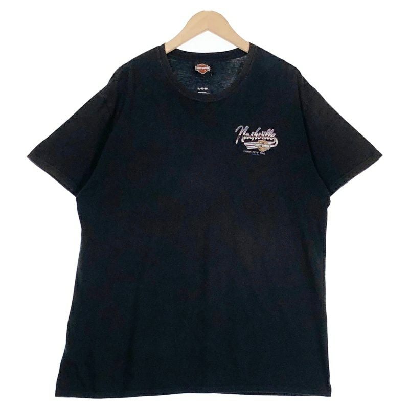 00's Harley Davidson ポケT フェード　Tシャツ 古着 HARLEY-DAVIDSON ポケ付き プリント Tシャツ | Flamingo Online