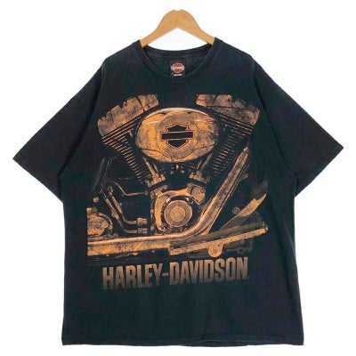 古着 HARLEY-DAVIDSON スカル ビッグプリントTシャツ | Flamingo 