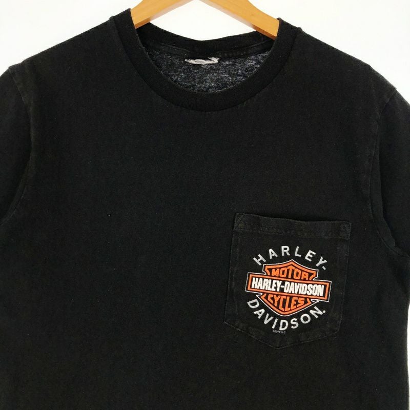 古着 HARLEY-DAVIDSON 両面プリント ポケットTシャツ | Flamingo