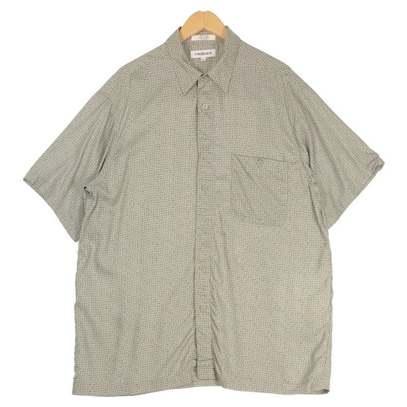 古着 70s VINTAGE ヴィンテージ レーヨンシャツ check 開襟 ボックス