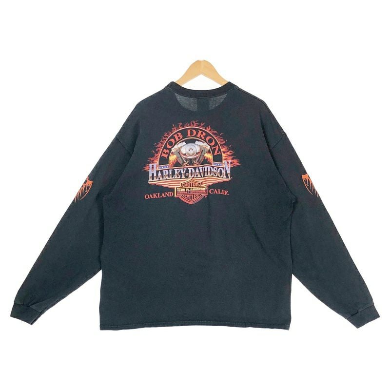 古着 USA製 HARLEY-DAVIDSON 袖プリント ロンT | Flamingo Online 古着