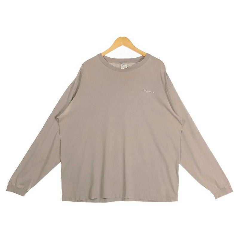 90s USA製 Patagonia 両面サークルロゴ ロンT 激フェード ボロ 古着 USA製 90s patagonia Beneficial T's プリントロンT | Flamingo