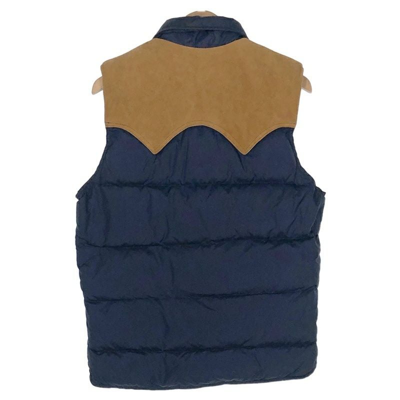 古着 WOOLRICH レザーヨーク ダウンベスト | Flamingo Online 古着屋