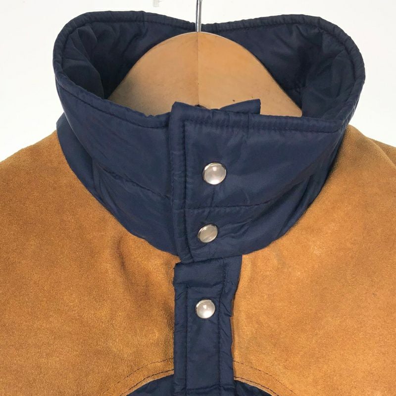 古着 WOOLRICH レザーヨーク ダウンベスト | Flamingo Online 古着屋