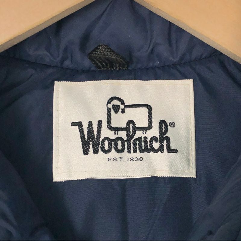古着 WOOLRICH レザーヨーク ダウンベスト | Flamingo Online 古着屋