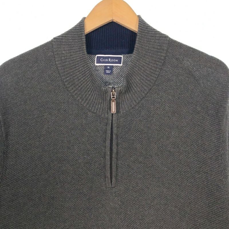 古着のルームユメ 古着 CLUBROOM ハーフジップ コットンニット | Flamingo Online 古着屋